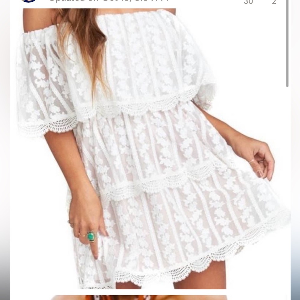 Show me your mumu lana dress dainty darling crochet lace mini dress